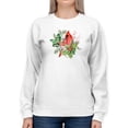 thumbnail image 1 of Cardinal Holly Christmas. Sweatshirt Women -Jennifer Paxton Parker Designs, Female Large, 1 of 4