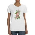 thumbnail image 1 of Cardinal Holly Christmas T-Shirt Women -Jennifer Paxton Parker Designs, Female 5X-Large, 1 of 4