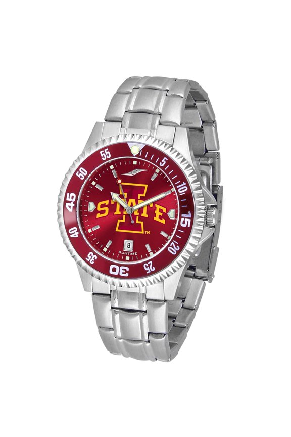 Cardinal Iowa State Cyclones Competitor Steel AnoChrome Color Bezel Watch