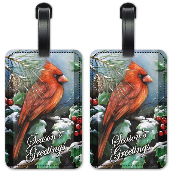 Cardinal - Luggage ID Tags / Suitcase Identification Cards - Set of 2