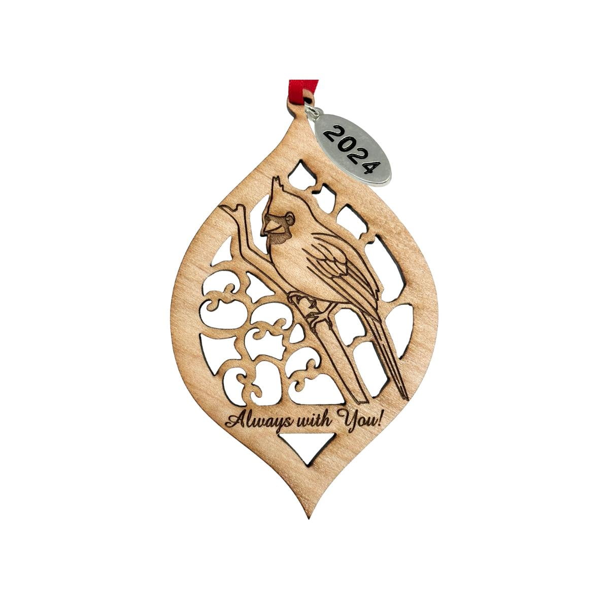 Cardinal Memorial Christmas Ornament, 2024 Sympathy, Bereavement Gift