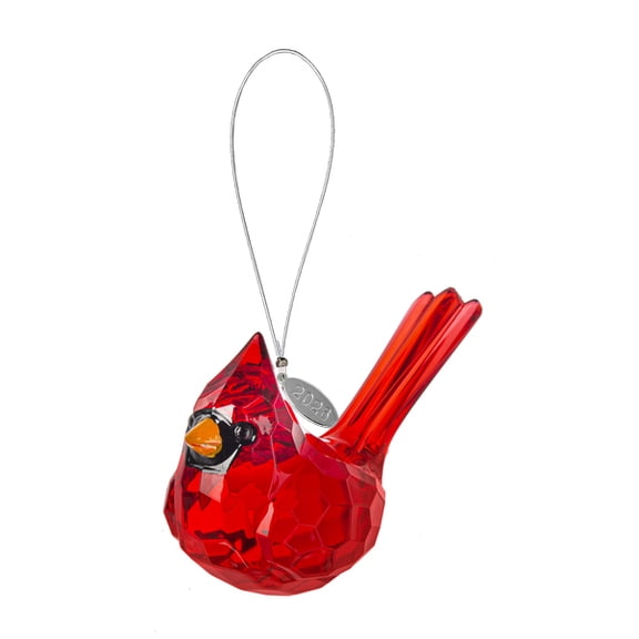 Cardinal Memorial Gift, Red Bird Cardinal Ornament Gift Hanging Acrylic Crystal Window Decor with 2026 Charm, Story Card & Suction Cup - Sign of a Visitor from Heaven
