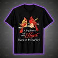 thumbnail image 1 of Cardinal Memorial Heart in Heaven Bird Lover Unisex T-Shirt V19494, S-5XL, 1 of 2