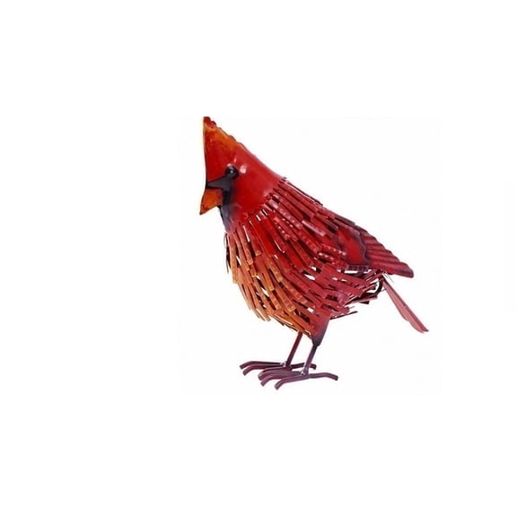 Cardinal Metal Bird Statue, Large Realistic Red Cardinal Garden Yard Sculpture, Handmade Outdoor Lawn Ornament for Spring, Summer, Fall, Winter, Christmas Decor, Sympathy or Mom Gift