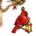 thumbnail image 1 of Cardinal Ornaments for Christmas Tree,Red Cardinals Christmas Decor Bird Christmas Ornaments Crystal Christmas Hanging Ornaments Memorial Decor Bird Watcher Collection Gifts 3.15 Inch, 1 of 7