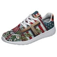 thumbnail image 1 of Cardinal Patriotic Shoes God Bless America Print Sneakers Lightweight Comfortable Running Shoes for Men Women White Size 11.5, 1 of 7