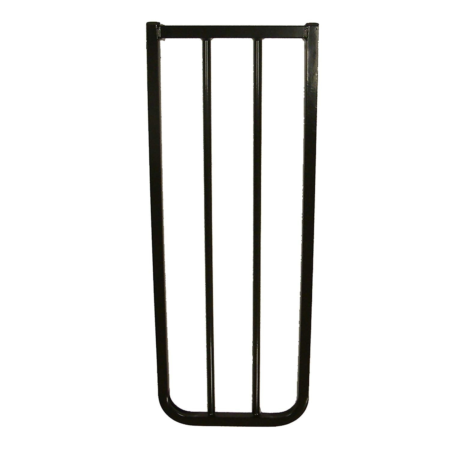 Black 10.5-Inch Metal Gate Extension for Pets and Babies