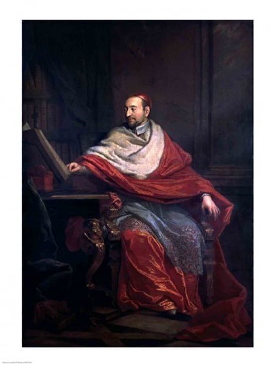 Cardinal Pierre de Berulle Canvas Art - Philippe De Champaigne (24 x 36)