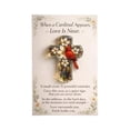 thumbnail image 1 of Cardinal Pocket Hug, Inspirational Acrylic Cross with Poem, Handmade Sympathy Keepsake Gift, Memorial Remembrance Token, Spiritual Encouragement Token, Desk Decor Piece, 1 of 6