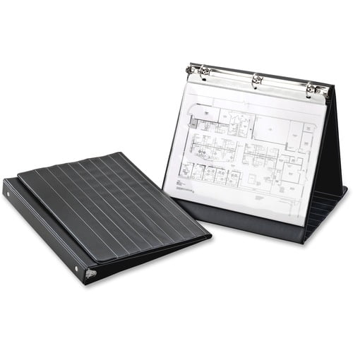 Cardinal® Presentation Easel Round Ring Binders, 1" Binder Capacity, Letter, 8 1/2" x 11" Sheet Size, 225 Sheet Capacity, Fastener: Round Ring, Vinyl (09260) | 2-Pack (2 Total)