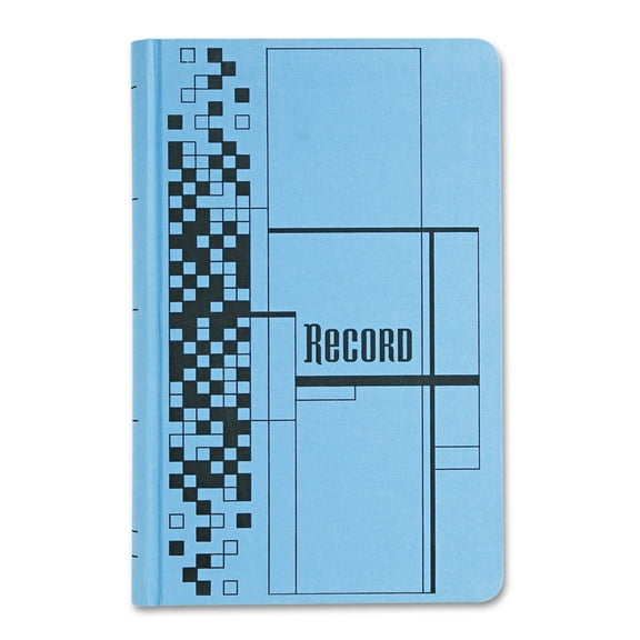 Cardinal Record General Ledger Book, Blue Cloth Cover, 500 7 1/4" x 11 3/4" Pages