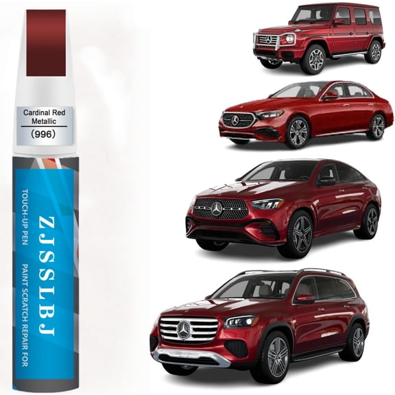 (Cardinal Red (996) Car Touch Up Paint for Mercedes-Benz,Car Paint Scratch Repair Kit,2 in 1 Premium Scratch Remover Pen with Exact Color-Matched