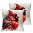 thumbnail image 1 of Cardinal Red Bird Throw Pillow Covers Set of 2 Decorative Pillowcase Cushion Covers Soft Velvet Pillow Cases for Sofa Couch Bed Car Bedroom New Year Decor, 1 of 6