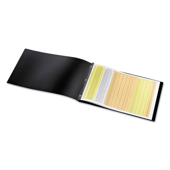 Cardinal Reportpro Tabloid Portfolio with Fasteners, Black, One Pack