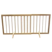 Cardinal Gates Wood Step Over Pet Gate - Natural