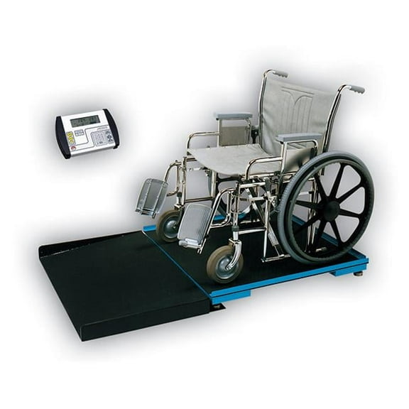Cardinal Scale-Detecto Platform 48 in. X 48 in. Wheelchair Scale Digital Geriatric Stationary 1000 Lb X .2 Lb- 450 Kg X .1 Kg