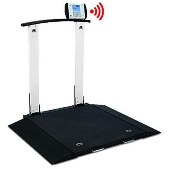Cardinal Scales Portable Digital Folding Column Bluetooth & Wi-Fi Wheelchair Scale - 1000 x 0.2 lbs