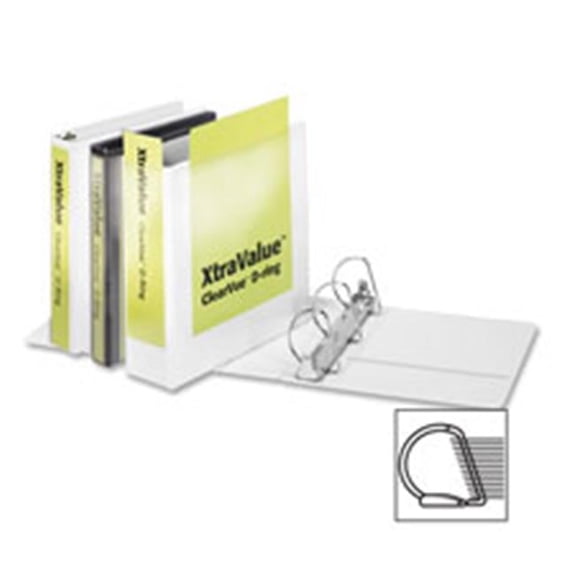 Cardinal Slant D-Ring Binders- 1.5 in. Capacity- White