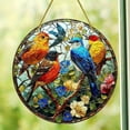 thumbnail image 1 of Cardinal Stained Acrylic Suncatcher Red Bird Sun Catcher Cardinal Acrylic Wall Window Hanging Ornament Hand-Painted Glass Panel Decor Christmas Birthday Gift for Grandma Birds Lover, 1 of 6