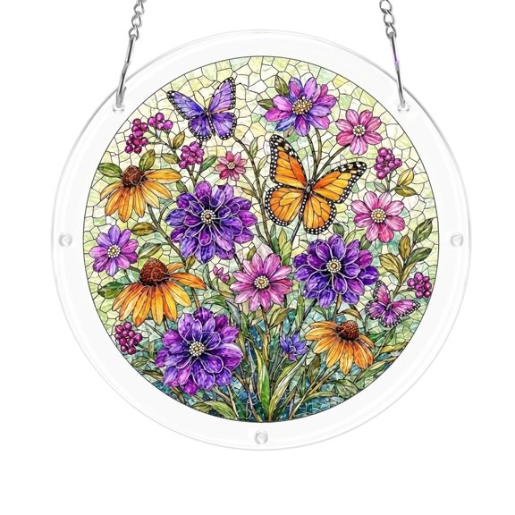Cardinal Stained Glass Window Hanging, Sun Catchers Indoor Window, Suncatchers for Windows Hanging, Home Decor and Memorial Gift, Sympathy Gift, Cardinal Gifts, in Memory of Loved One Gifts