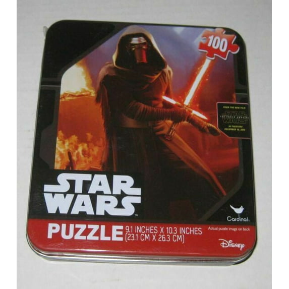 Cardinal Star Wars The Force Awakens Kylo Ren 100 PC Puzzle in Tin Disney
