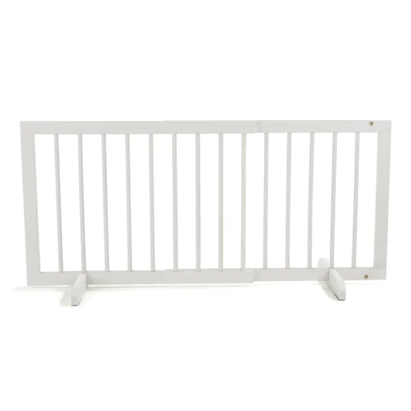 Cardinal Gates Wood Step Over Pet Gate - White