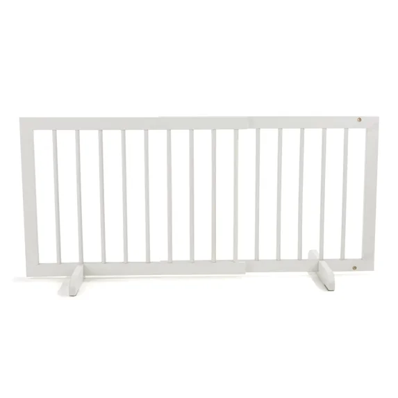Cardinal Gates Wood Step Over Pet Gate - White
