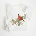 thumbnail image 1 of Cardinal Sweatshirt, Red Bird Crewneck, Cozy Bird Lover Gift, Nature Aesthetic Holiday Top, 1 of 2