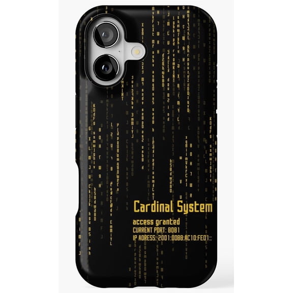 Cardinal System SAO Anime Game Art Phone Case for iPhone 17 16 15 14 13 12 11 Pro Max