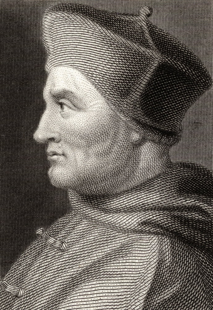 Cardinal Thomas WolseyC1475-1530 Cardinal And Statesman 19Th Century Print Engraved By Edward Smith From A Painting By Holbein Canvas Art - Ken Welsh Design Pics (24 x 36)