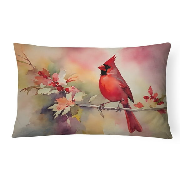 Cardinal Throw Pillow 12 in x 16 in