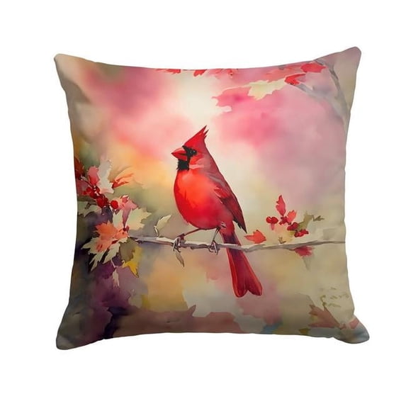 Cardinal Throw Pillow 18 in x 18 in