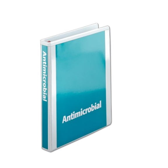 Cardinal Treated Binder ClearVue Locking Slant-D Ring Binder, 1" Cap, 11 x 8 1/2, White