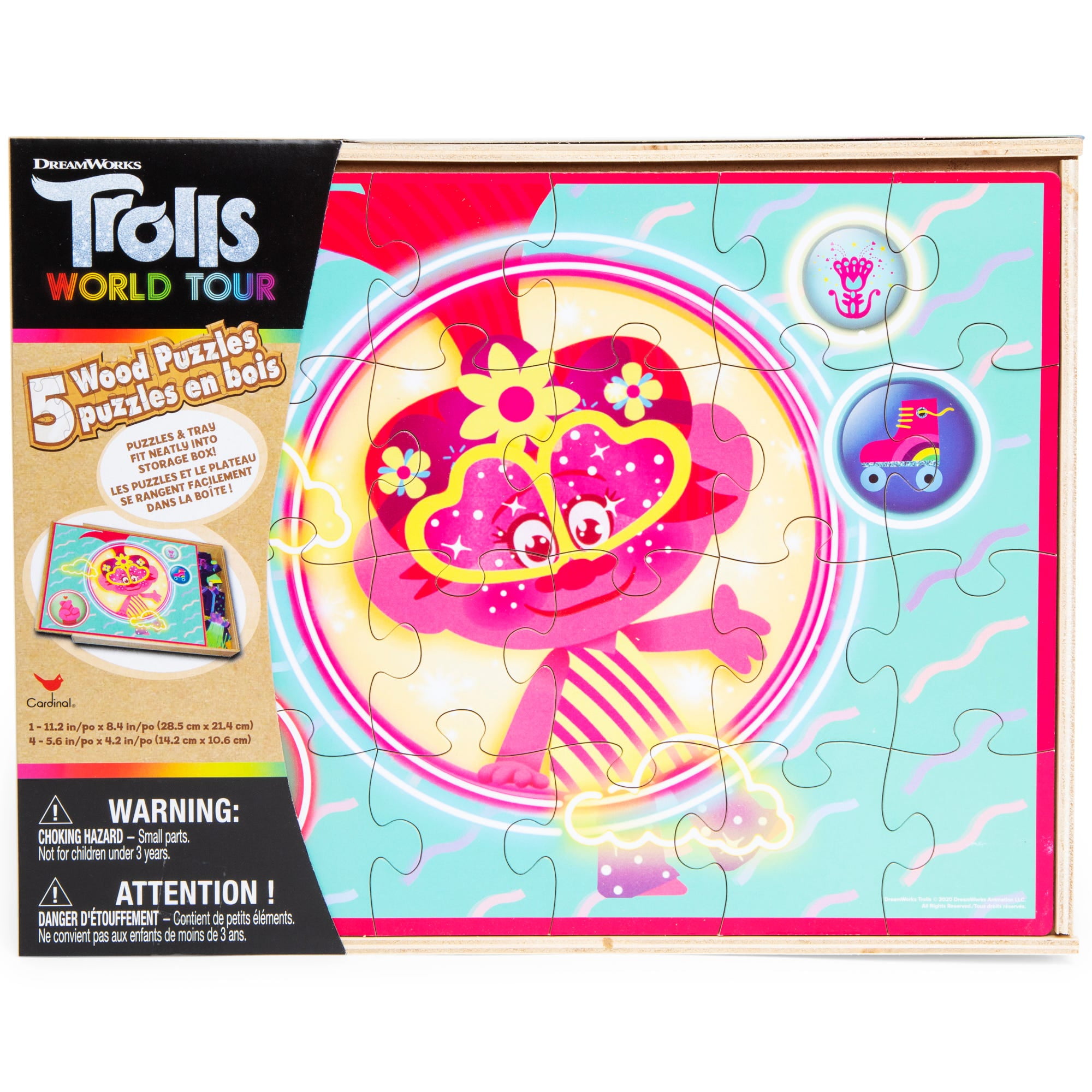 DreamWorks Trolls World Tour Jigsaw Puzzles, Wood, 56 Piece, 5