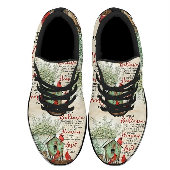 Cardinal When You Believe Shoes Women's Fashion Sneakers Tennis Running Shoes for Men Women Black Size 5