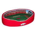 thumbnail image 1 of Cardinal/White Arkansas Razorbacks 23'' x 19'' x 7'' Small Stadium Oval Dog Bed, 1 of 1
