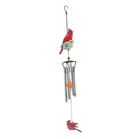 Cardinal Wind Chimes Outdoor Metal Hanging Decorative Wind Chime Women Friend Gift