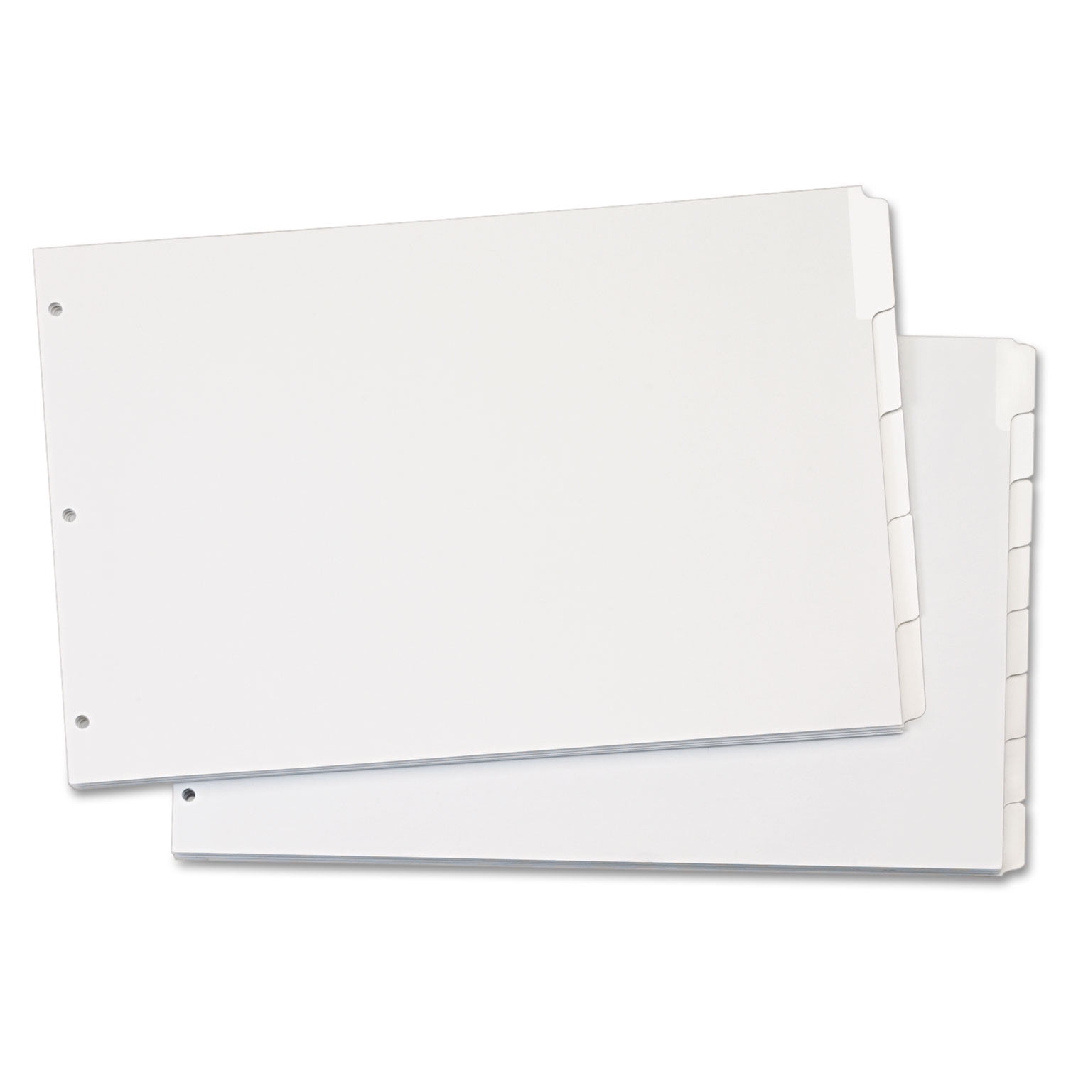Cardinal Write 'n Erase Tab Dividers, White, Pack Of 8