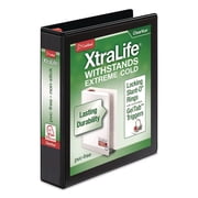 Cardinal XtraLife ClearVue Non-Stick Locking Slant-D Binder, 1.5 Cap, 11 x 8 1/2, Black