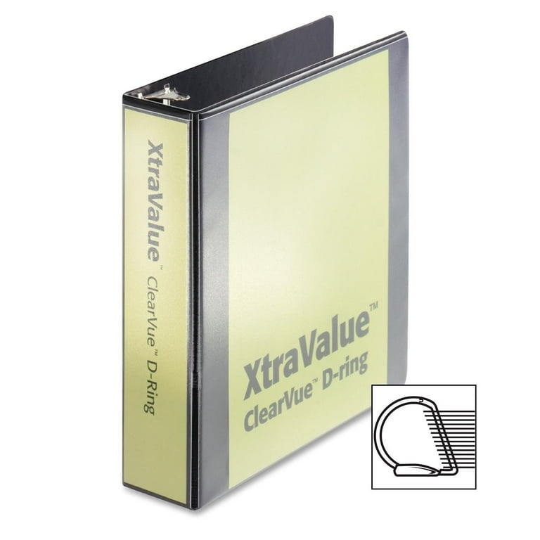 Cardinal XtraValue ClearVue Slant-D Ring Binder, Sold as 1 Each Cardinal XtraValue ClearVue Slant-D Ring Binder, Sold as 1 Each