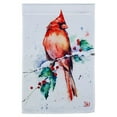 thumbnail image 1 of Cardinal and Holly Garden Flag 2 Sided Decorative, 1 of 1