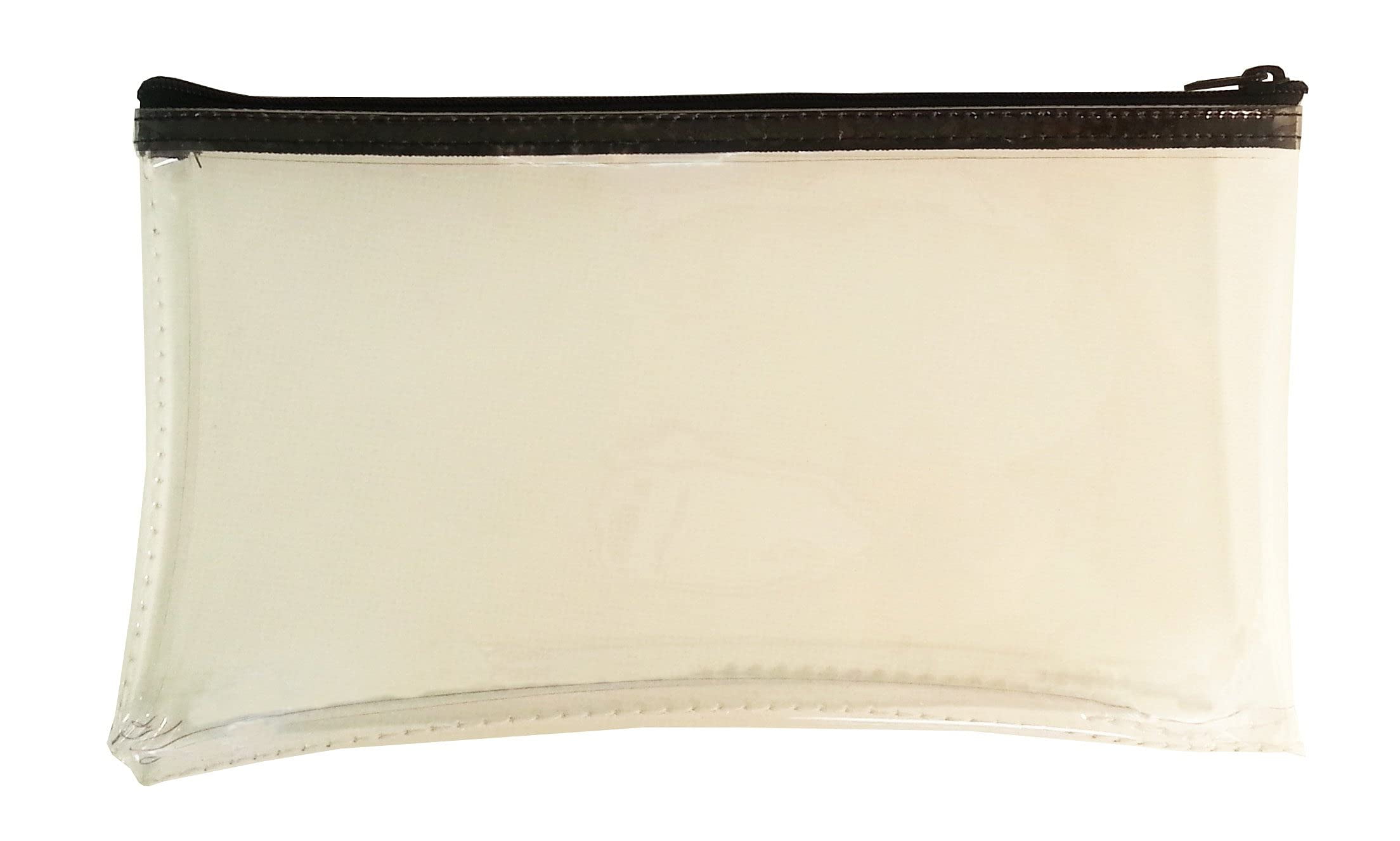 Cardinal bag supplies Vinyl Zipper Bags Leatherette 11 x 6 inches Small Compact Clear 1 Zippered Pouch CW Walmart Business Supplies