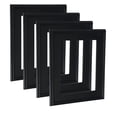 thumbnail image 1 of Cardinali Plein Aire Black 10x30" Open Back Frames for Canvas Art- Box of 4, 3" Wide Moulding w/ Raised Edge - No Glass or Backing - 1/2" Rabbet Depth- Timeless Picture Frame for Canvas - Made in USA, 1 of 7