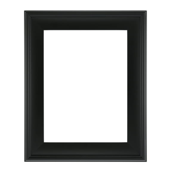 Cardinali Plein Aire Black Frames for Canvas Art - 12x24" - 3" Wide Moulding with Raised Edge -1/2 Rabbet Depth - Timeless Frame for Canvas - Made in USA