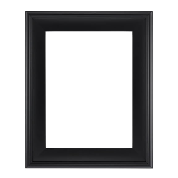 Cardinali Plein Aire Black Frames for Canvas Art - 14x18" - 3" Wide Moulding with Raised Edge -1/2 Rabbet Depth - Timeless Frame for Canvas - Made in USA