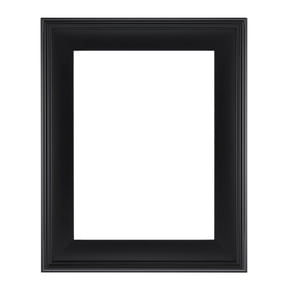 Cardinali Plein Aire Black Frames for Canvas Art - 9x12" - 3" Wide Moulding with Raised Edge -1/2 Rabbet Depth - Timeless Frame for Canvas - Made in USA
