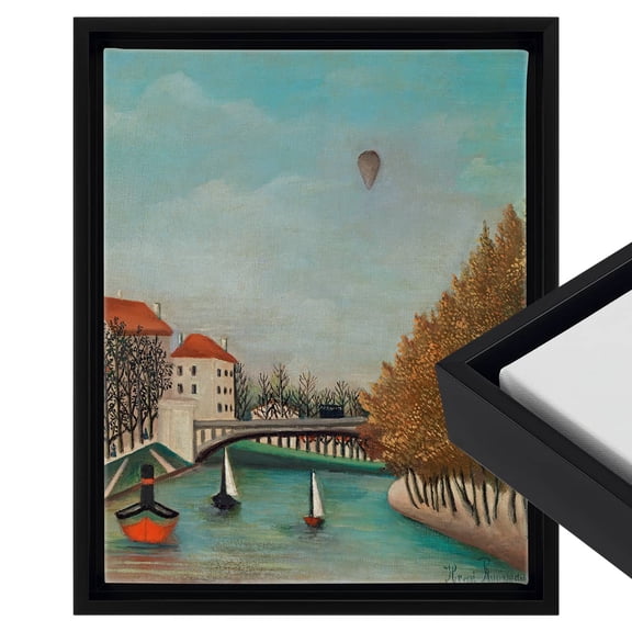 Cardinali Renewal Core Floater Frame, Black, 14X36", For 1-1/2" Deep Canvas, 4 Pack - Open Back Floating Canvas Frames, No Glass or Backing, Hardware Included