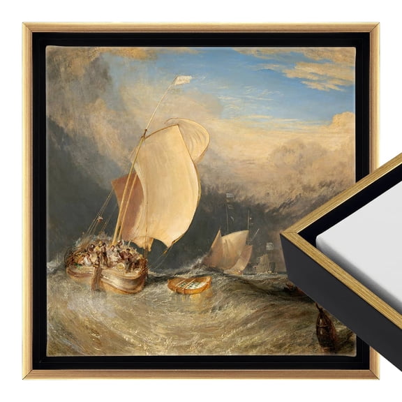 Cardinali Renewal Core Floater Frame, Black/Antique Gold, 12X12", For 1-1/2" Deep Canvas, 4 Pack - Open Back Floating Canvas Frames, No Glass or Backing, Hardware Included