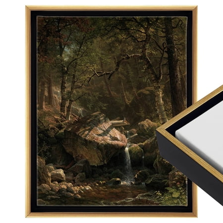 Cardinali Renewal Core Floater Frame, Black/Antique Gold, 15X30", For 1-1/2" Deep Canvas, 4 Pack - Open Back Floating Canvas Frames, No Glass or Backing, Hardware Included