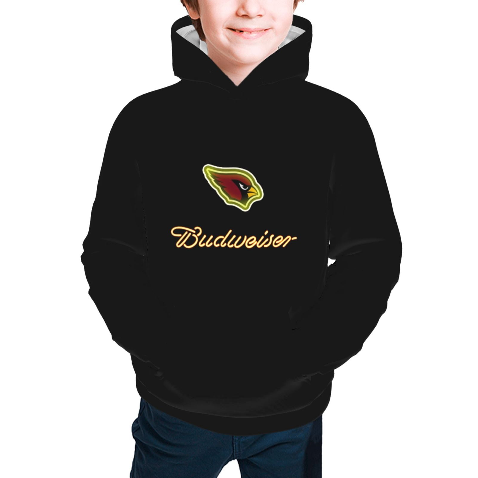 Cardinals (8)Football Team Youth Hooded SweatshirtNo Hood Rope Boys
